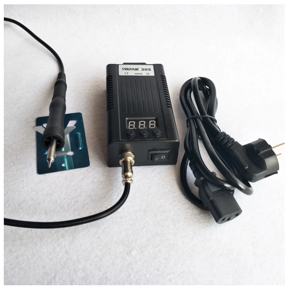 Портативный Электрический паяльник с цифровым дисплеем паяльная станция