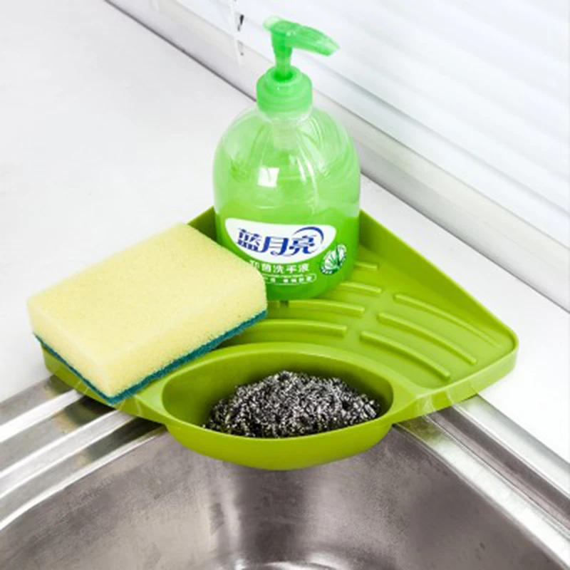 Раковина угловой стеллаж для хранения губка держатель настенный присоски Кухня