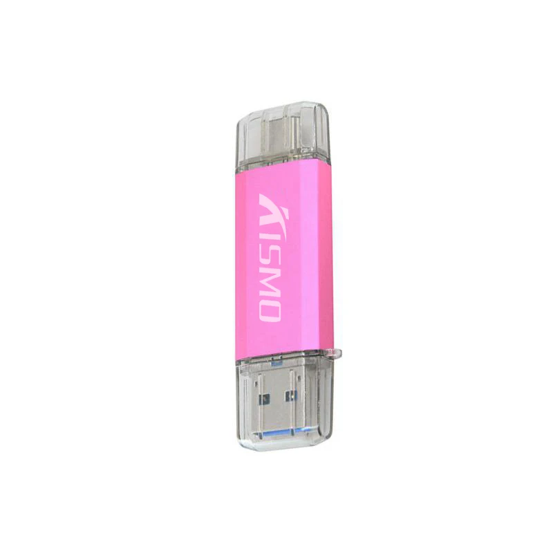 Розовый Kismo Тип-C USB флэш-накопитель 16 Гб оперативной памяти, 32 Гб встроенной памяти, 64 ГБ Тип-c карта памяти OTG usb флэш-накопитель USB3.0 Тип-c USB флэш-накопитель для huawei P10 P20 Lite - Цвет: Розовый
