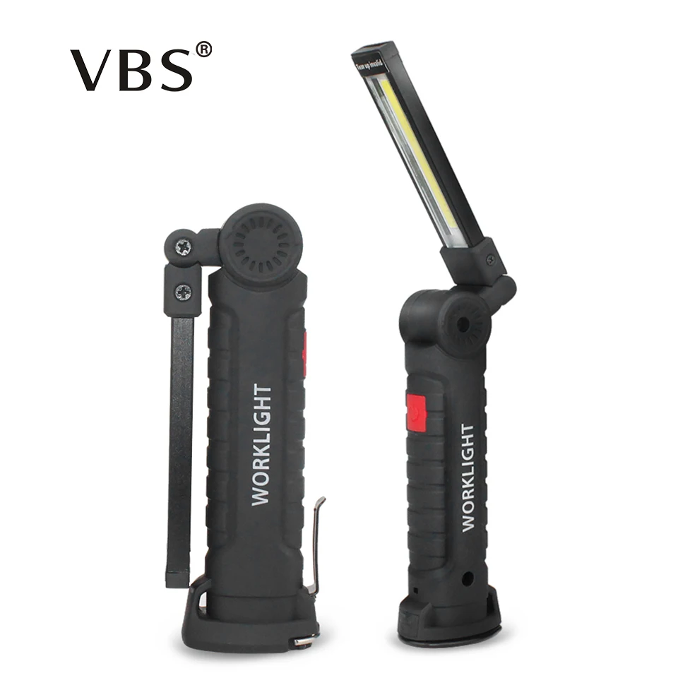 Светодиодный светильник USB Перезаряжаемый 5 режимов COB рабочий Led Flash фонарь