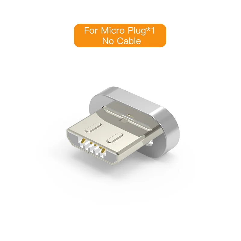 For Micro Plug PZOZ Магнитный кабель Разъем Type-C Micro USB C 8 pin адаптер быстрой зарядки телефона Microusb магнитное зарядное устройство Шнур вилки коробки для хранения - Цвет: For Micro Plug