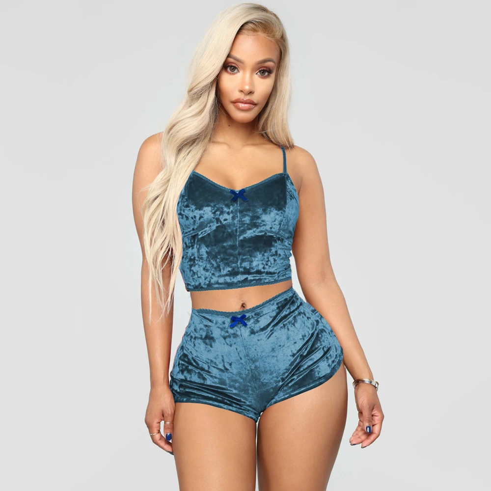 2019 весенние женские цельный Шорты из двух частей пикантные открытые тонкий