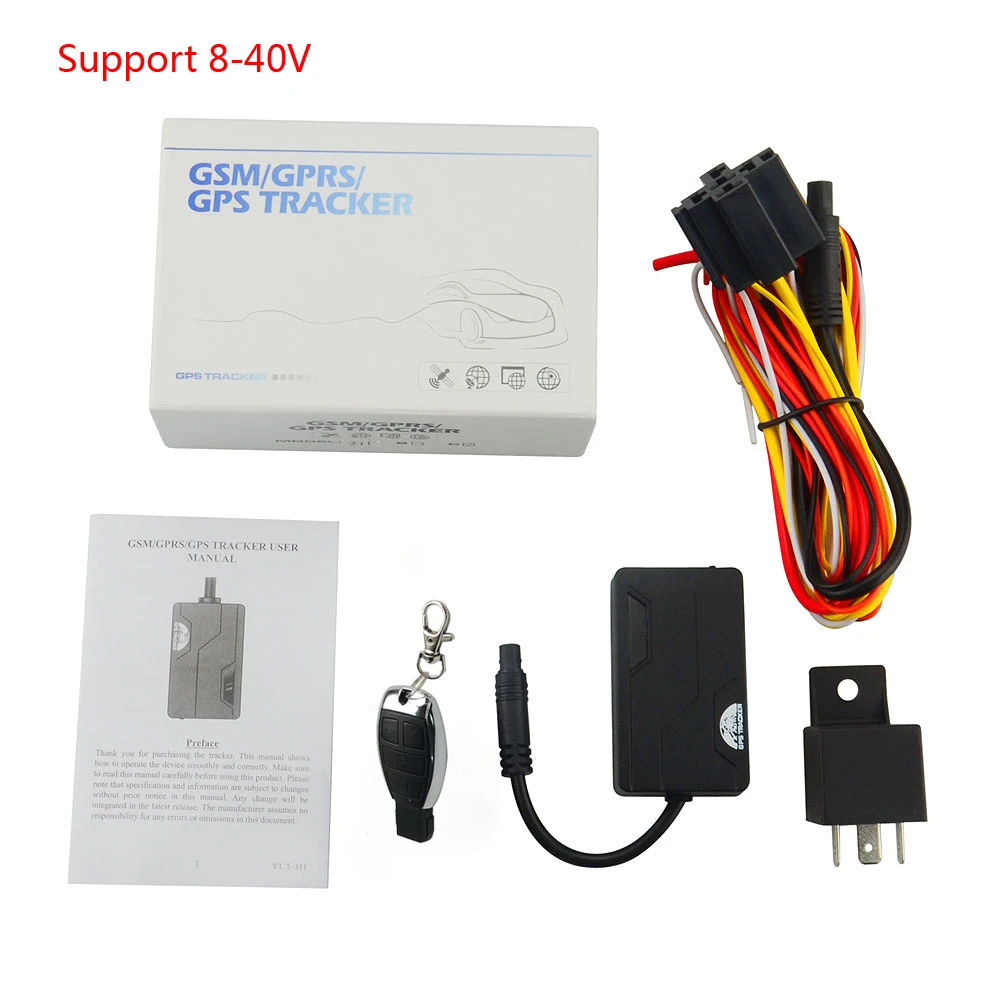 Conban gps трекер локатор gps 311C TK311C gps GSM GPRS устройство слежения для автомобиля мотоцикла скутер в реальном времени онлайн Google карта - Цвет: with Box 8-40V