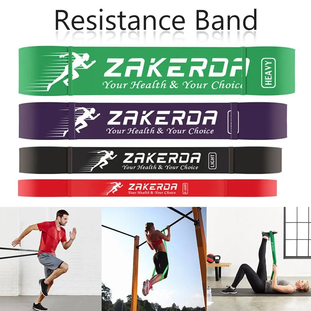 

Yoga Pilates Exercise Loop Resistance Rubber Bands Fitness Stretch Loop Rope Crossfit Band For Bodybuilding