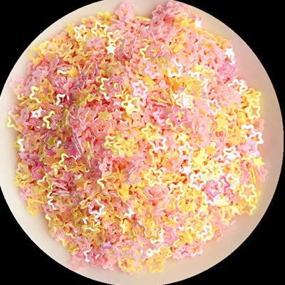 Mix YellowPink Лучшая цена 4 мм полые сливы с блестками и цветком ногтей блестки блеск пайетками для маникюра DIY Craft Свадебные украшения конфетти - Цвет: Mix YellowPink