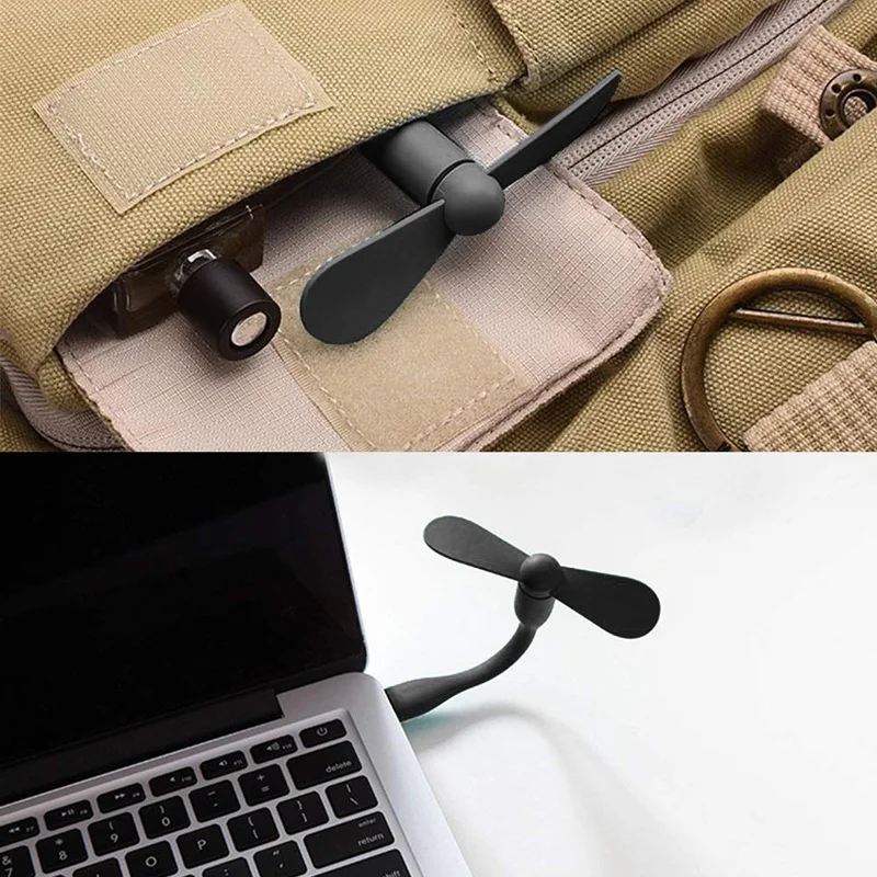 Мини-вентилятор с USB портом вентилятор креативная, гнущаяся хладнокровный переносной вентилятор охлаждения для ноутбука портативное зарядное устройство с USB устройства Тетрадь летние USB гаджет