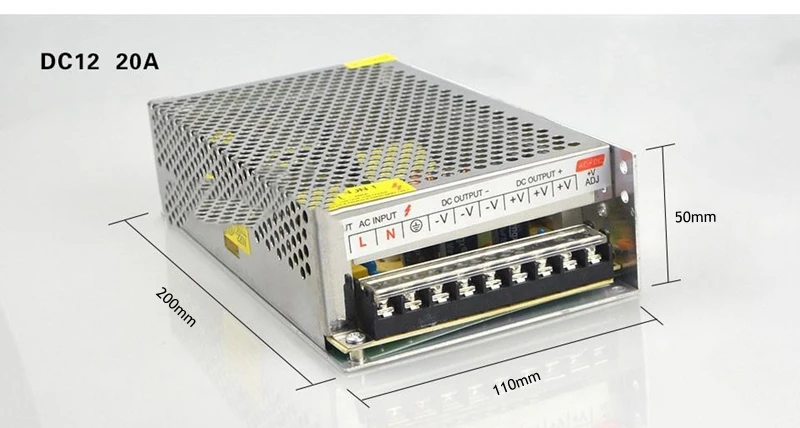 Питание DC5V 12V 24V 1A 2A 3A 5A 10A 12A 15A 20A 30A 40A 50A 60A светильник ing трансформатор для Светодиодные ленты светильник переключения Мощность
