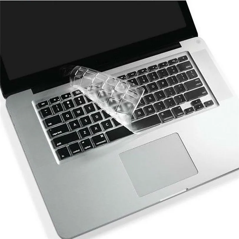 Прозрачный силиконовый чехол для клавиатуры Teclado pele MacBook старого Macbook Pro 13 15 17 Jul24