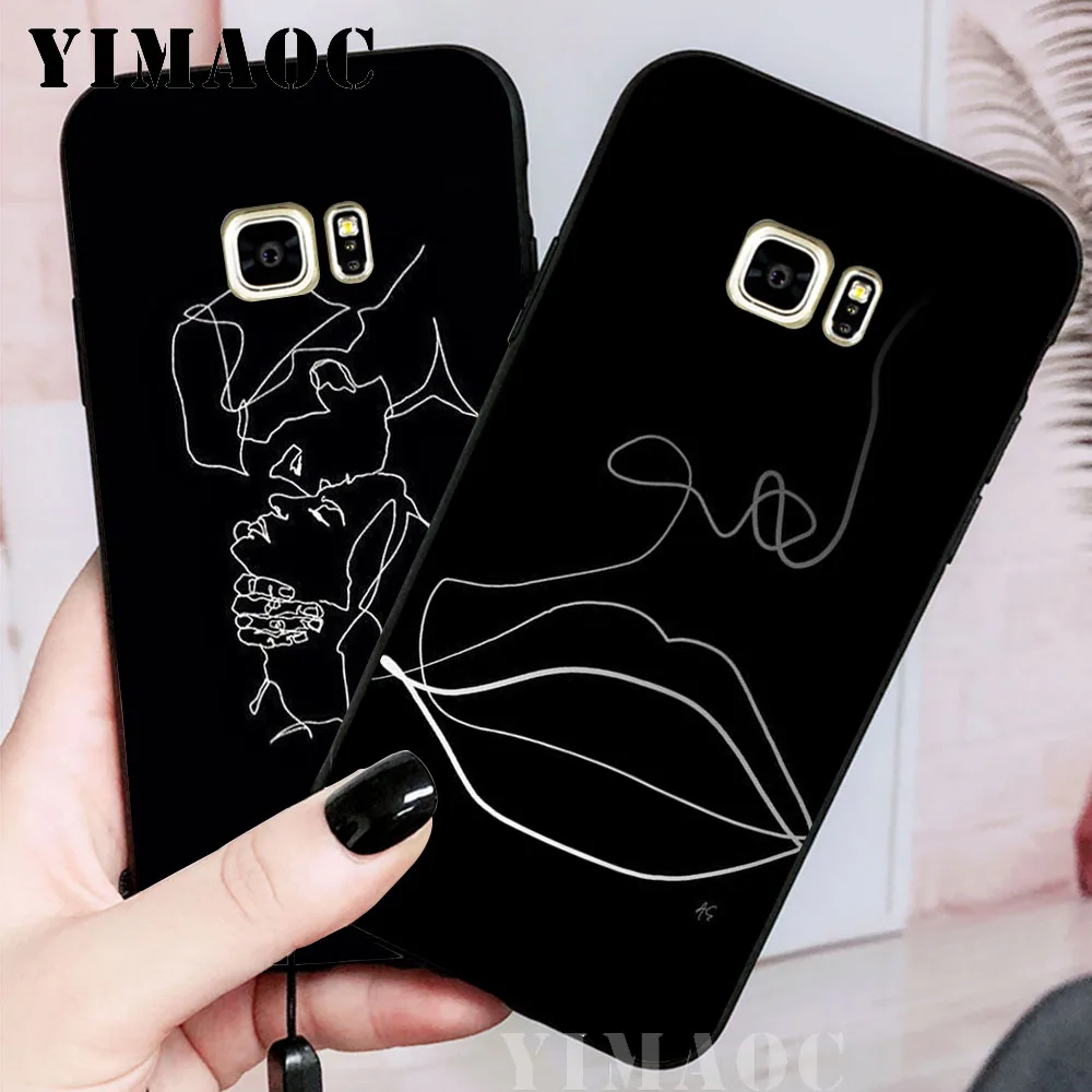 YIMAOC Линия искусства Тела Живопись мягкий чехол для samsung Galaxy S10 Plus S10e S6 S7 Edge S8 S9 J6 M10