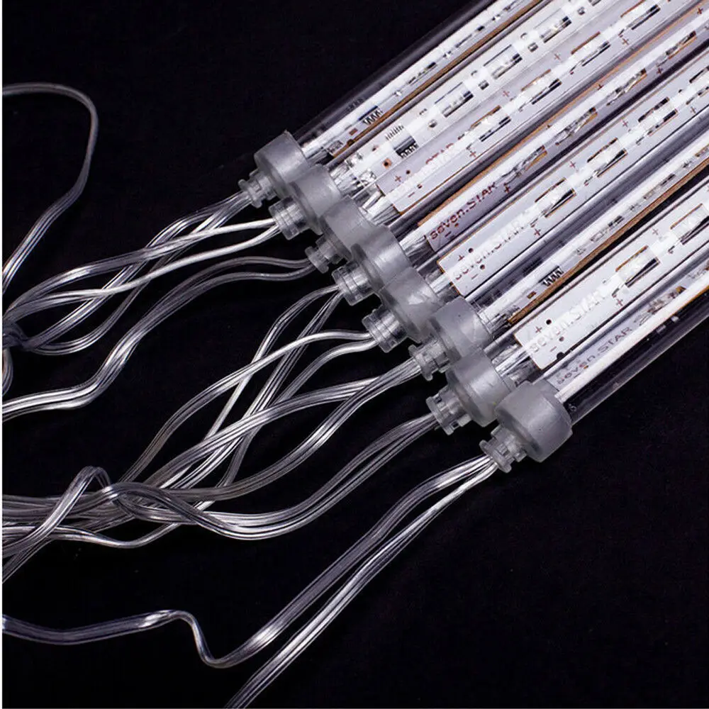 144 светодиодный Метеоритный Дождь капли дождя сосулька снег рождественская елка