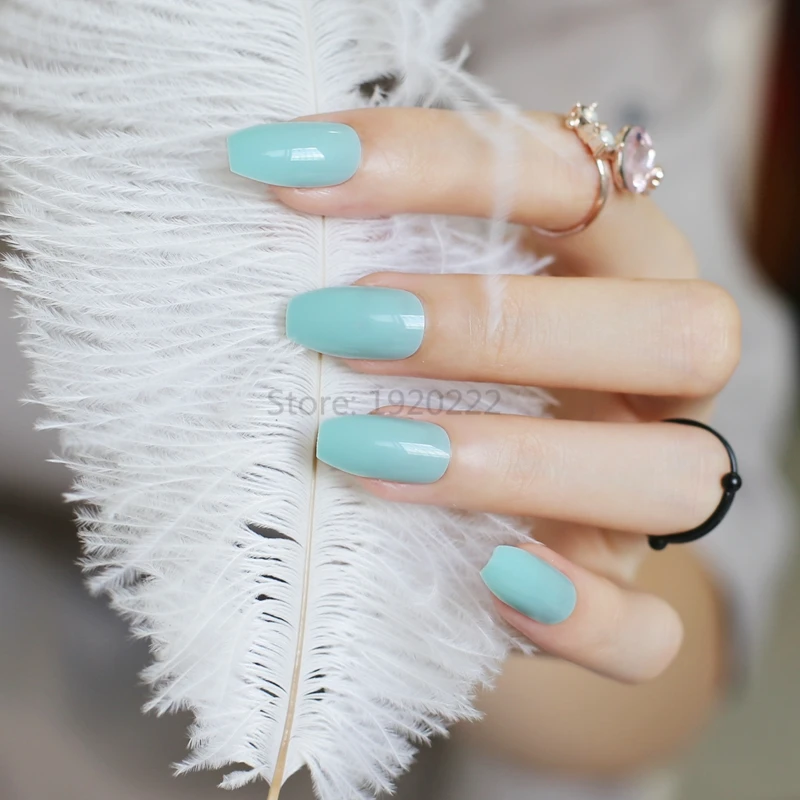 24 шт мода раздел конфеты цвет форма гроба ногти популярные продажи короля