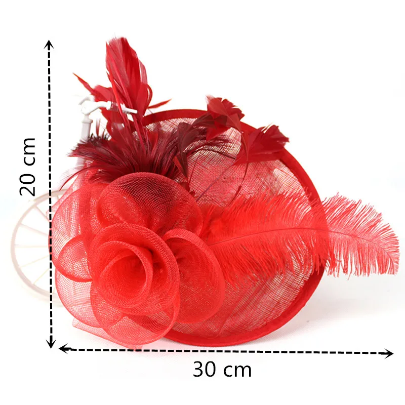 Шляпа Вуалетка в стиле Кентукки элегантная сетчатая вуаль с цветами и перьями