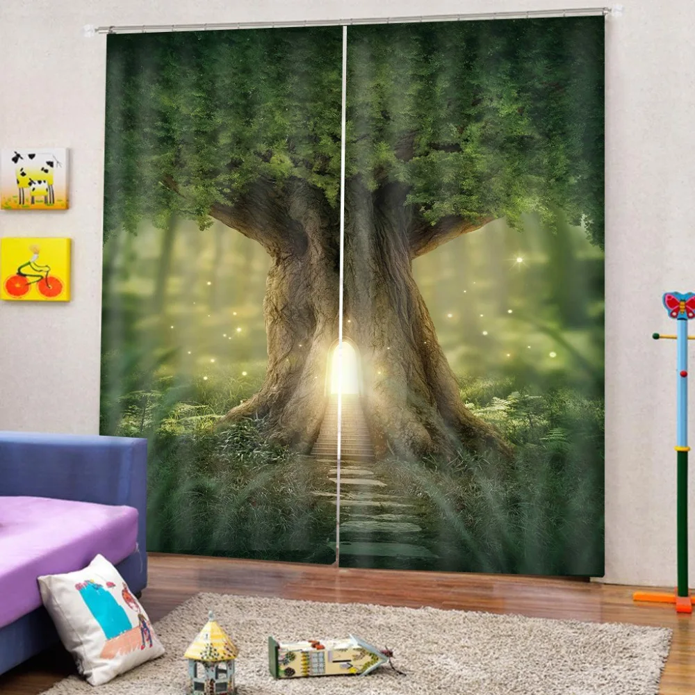 Занавески на заказ с изображением сказочного дерева 3d занавески для гостиной