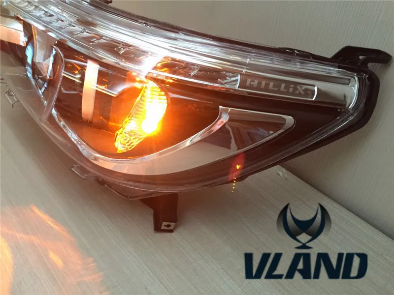 VLAND фабрика для автомобиля фара для Revo светодиодный фар Vigo Hilux светодиодный головного света с дневной свет H7 ксеноновая лампа
