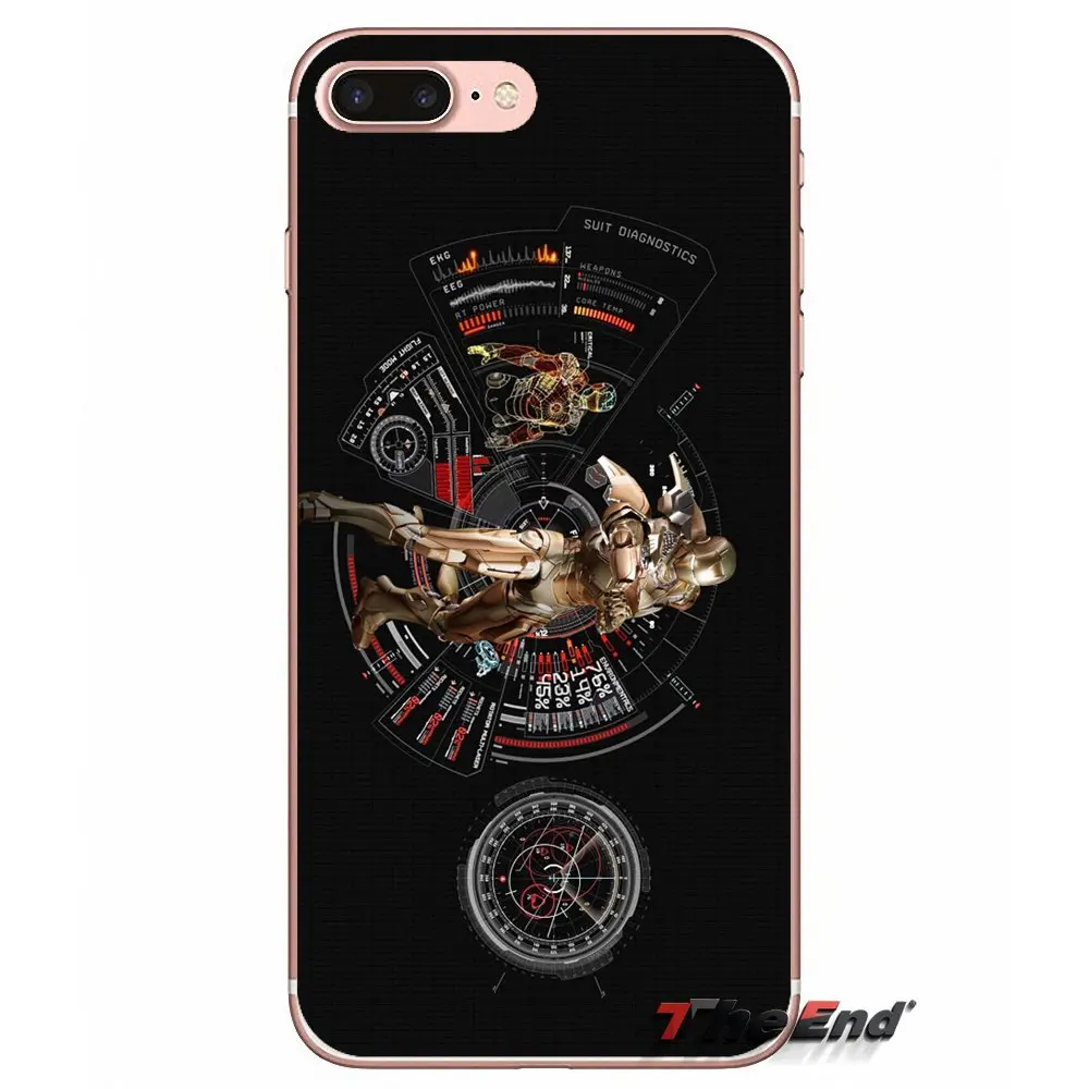 Для Huawei G7 G8 Ascend P7 P8 P9 Lite Honor 4C 5X 5C 6X Mate 7 8 9 Y3 Y5 Y6 II Pro Stark Industries Железный человек корпус