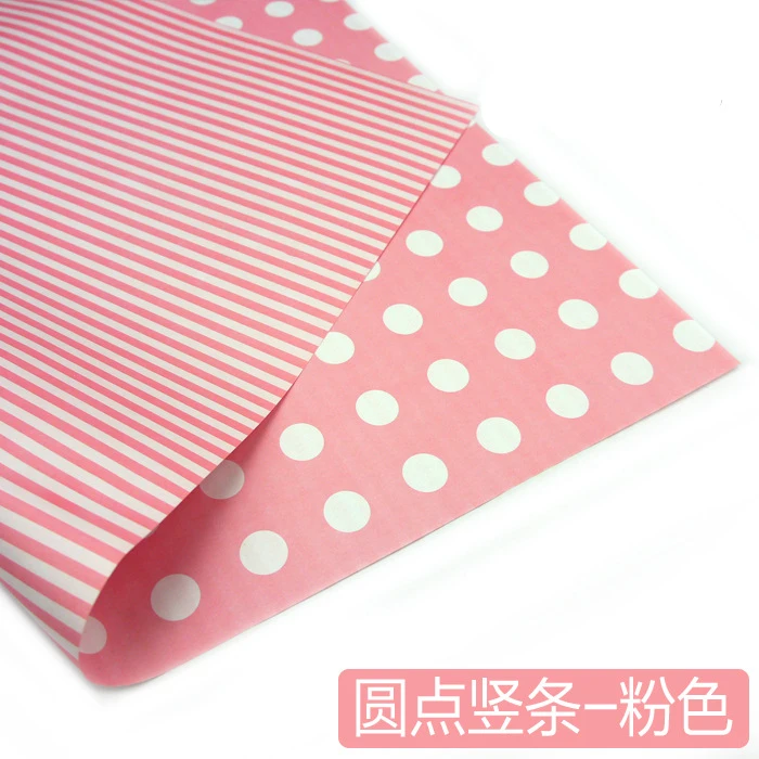 20 шт./лот крафт Цветочная полоса и точки упаковочная бумага для подарков