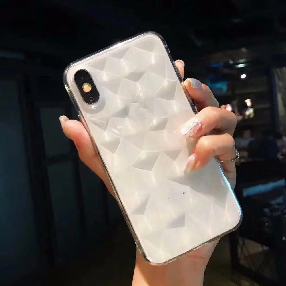 Мягкий чехол из ТПУ с 3D бриллиантами для Huawei P20 Pro P8 P9 Mate 10 20 lite Nova 3 3i Honor 9 Lite V10 Note Play