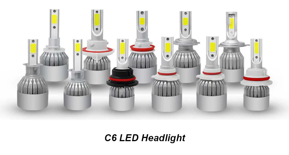 Roadsun автомобильный светильник s лампочки Светодиодный H7 H4 H11 H1 H3 H13 880 9004 9005 9006 9007 9003 HB1 HB2 HB3 HB4 H27 Авто головного средства ухода за кожей Шеи светильник s 12V светодиодный светильник