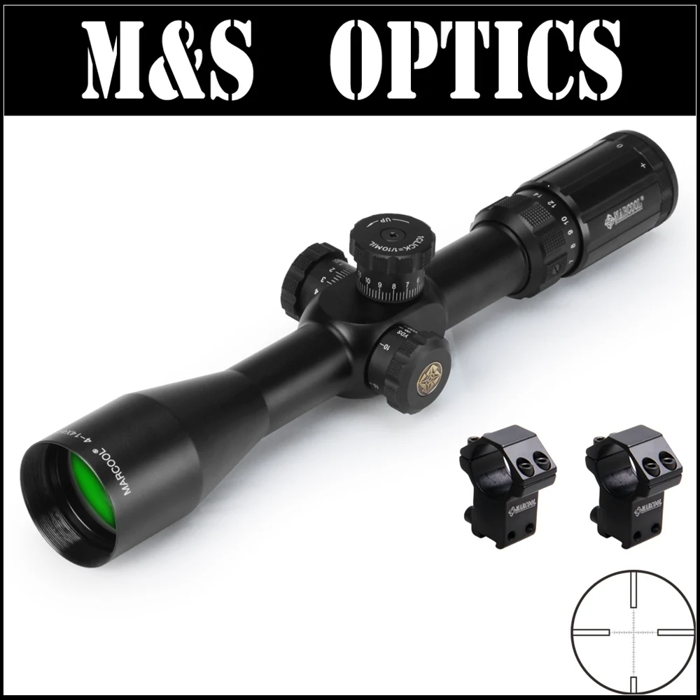 MARCOOL ALT 3,5-10X44 SF боковая фокусировка Airsoftsports Пистолет оптический прицел с оптические прицелы рельсовые кольца крепления для охоты