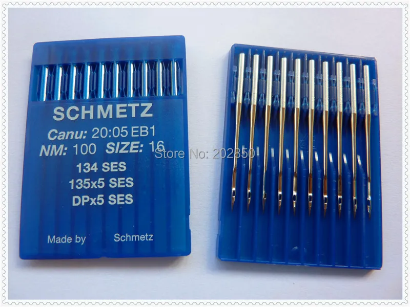Швейные иглы SCHMETZ, DPx5 SES, 135x5 SES, 134 SES, 20 шт./партия, для промышленных швейных машин Bartack