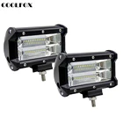 Автомобильный Барра, светодиодный светильник для внедорожников, 4WD, точечный светильник s, грузовик, трактор, лодка, трейлер, 4x4, внедорожник, квадроцикл, 12 В, 24 В, 2x5 