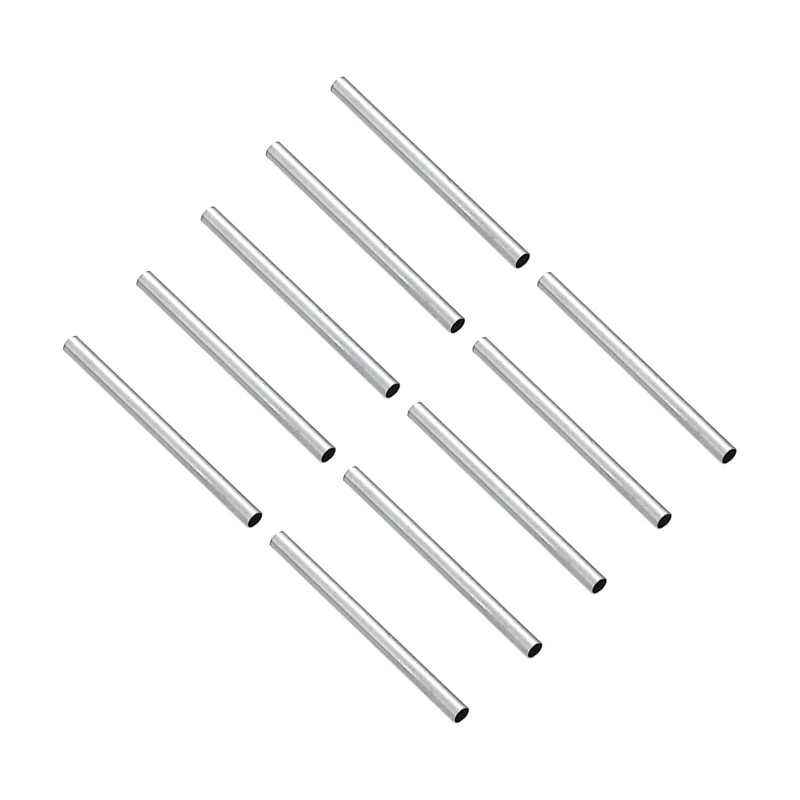 FUNIQUE 50 шт./лот серебристые металлические бусины цилиндрической формы для