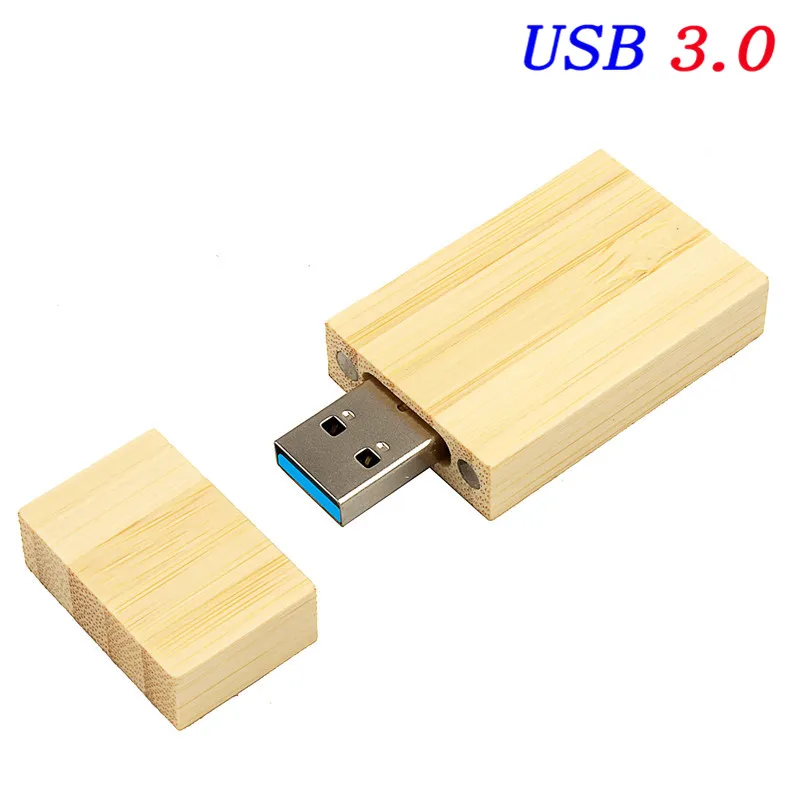 JASTER USB 3,0,, логотип клиента, деревянный USB+ упаковочная коробка, деревянный usb флеш-накопитель, флешка, 4 ГБ, 16 ГБ, 32 ГБ, 64 ГБ, карта памяти - Цвет: Bamboo no box