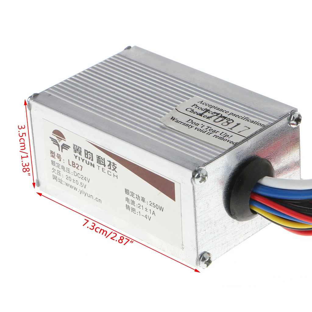 Горячая Распродажа DC 24V 250W контроллер скорости двигателя для электрического