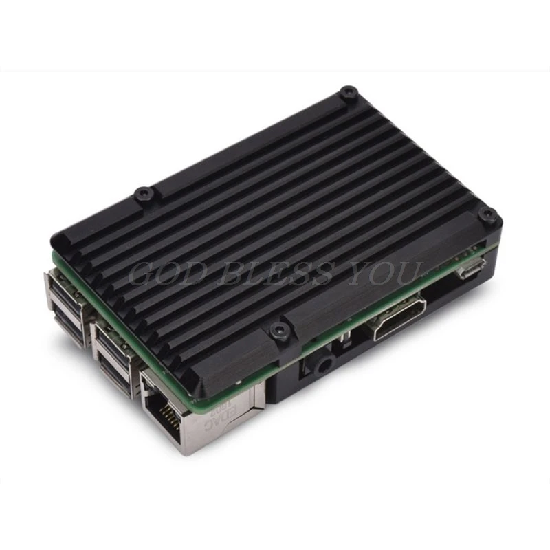 Aluminum Alloy Radiator Protective Case Metal Cooling Shell For Raspberry Pi 3 Model B/B+/2B Accessories