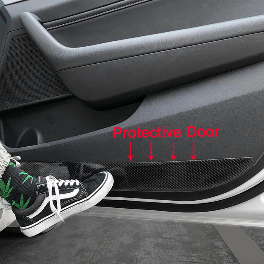 3D наклейки для автомобиля универсальная Накладка на порог защита от царапин 1 м