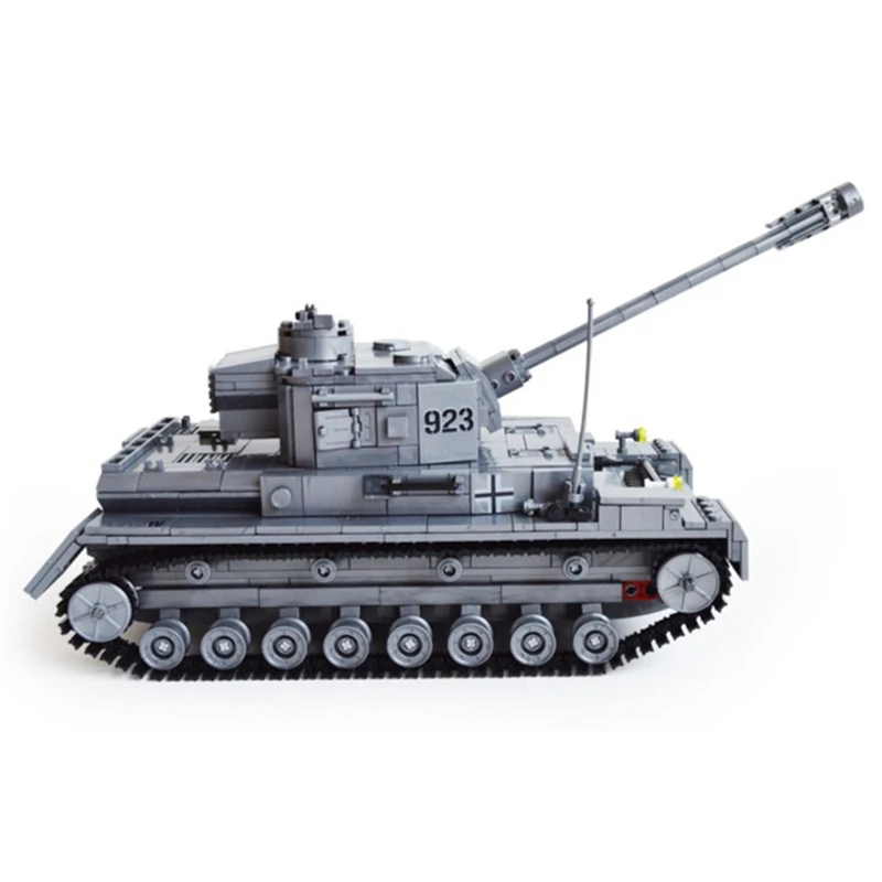 KAZI 82010 1193 большой Panzer IV Танк строительные блоки DIY Кирпичи набор образовательных игрушек для детей совместимый брэнк городской танк