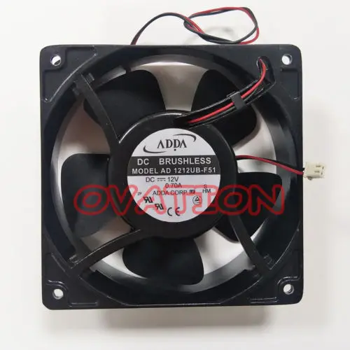 

Computer PC CPU Case Cooling Fan For ADDA AD1212UB-F51 Large air volume Cooling fan DC12V 0.70A 120*120*38mm 2pin