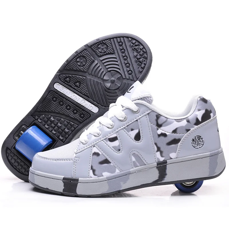 Дети Мода heelys Мужской Женский Ребенок Один Колеса Руководство Обувь Детские