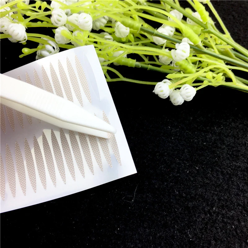 100pcs False Eyelashes Fork Disposable Eyelid Tape Aid Invisible Fixed Double Shadow Sticker Tools Y/U Shape | Красота и здоровье