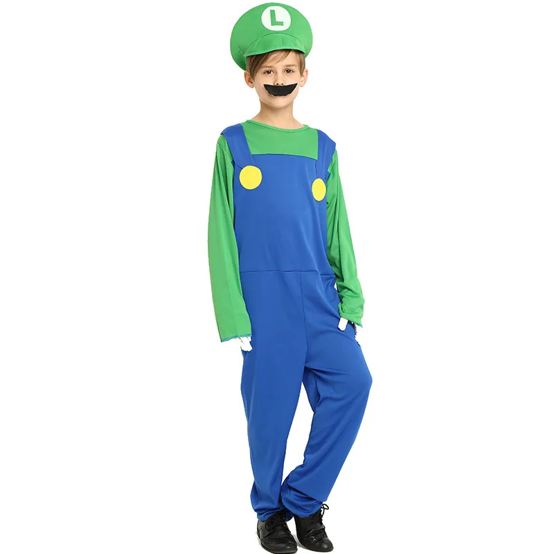 Аниме игра форма для косплея костюм супер Марио детский комбинезон Хэллоуина