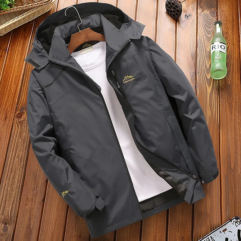Mountainskin Men's Spring Breathable Waterproof Thin Jackets Outdoor Sports Male Coats Hiking Trekking Fishing Windcheater |