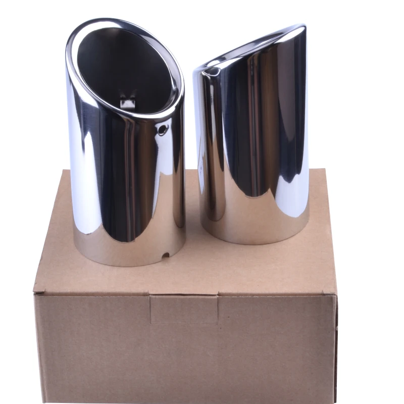 ESPEEDER 2 шт. авто хвост двойной Letout Нержавеющая сталь трубы наконечник глушитель