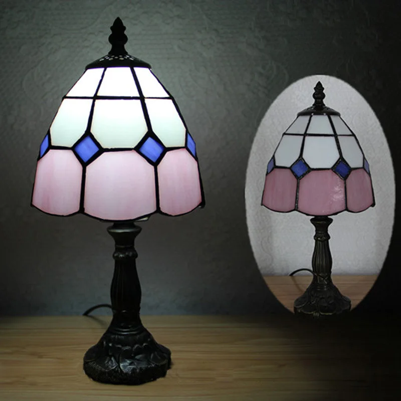 Винтажный Настольный светильник Tiffany в решетку из смолы|desk lighting fixtures|desk lighttable light