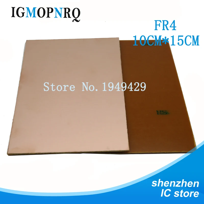 1 шт. FR4 PCB 10*15 см односторонняя медная плакированная пластина DIY PCB Kit ламинированная печатная плата 10x15 см