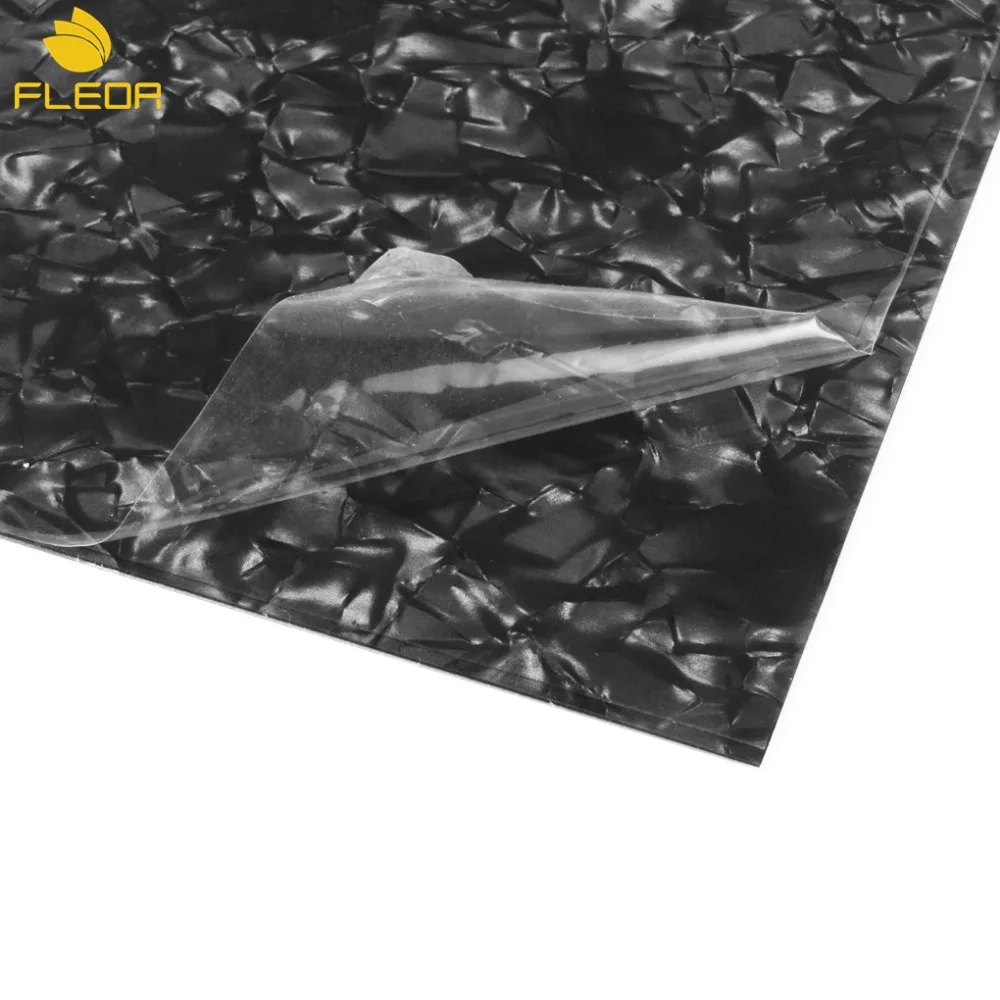 FLEOR Black жемчужный целлулоид защитная накладка для акустической гитары материал