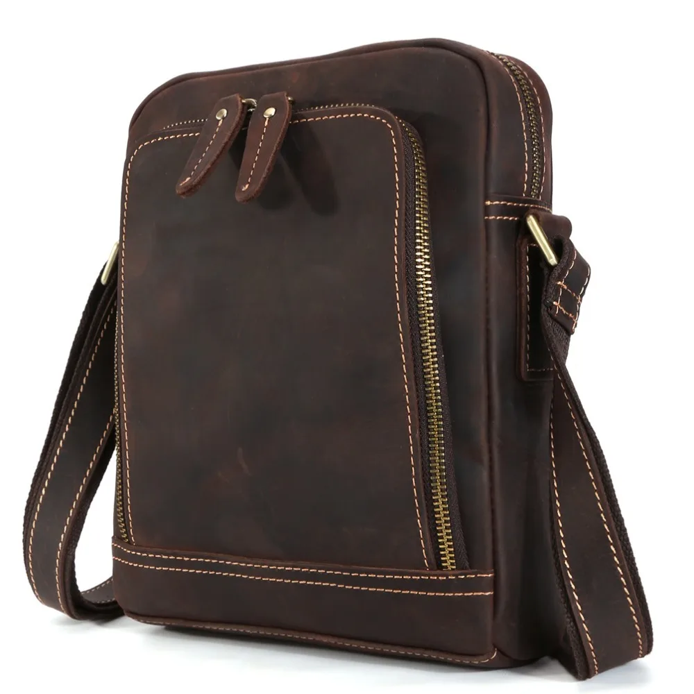 Роскошный высококачественный мужской портфель из натуральной кожи ручной