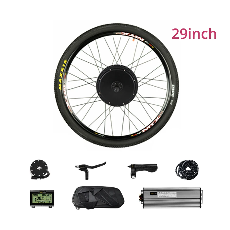 29in-1500W-CST-LCD3 Комплект электродвигателя колеса 1500 Вт 48 В комплект для переоборудования электрического велосипеда 140 мм e велосипед набор для электрического велосипеда Мотор колеса 1500 Вт кассета - Цвет: 29in-1500W-CST-LCD3