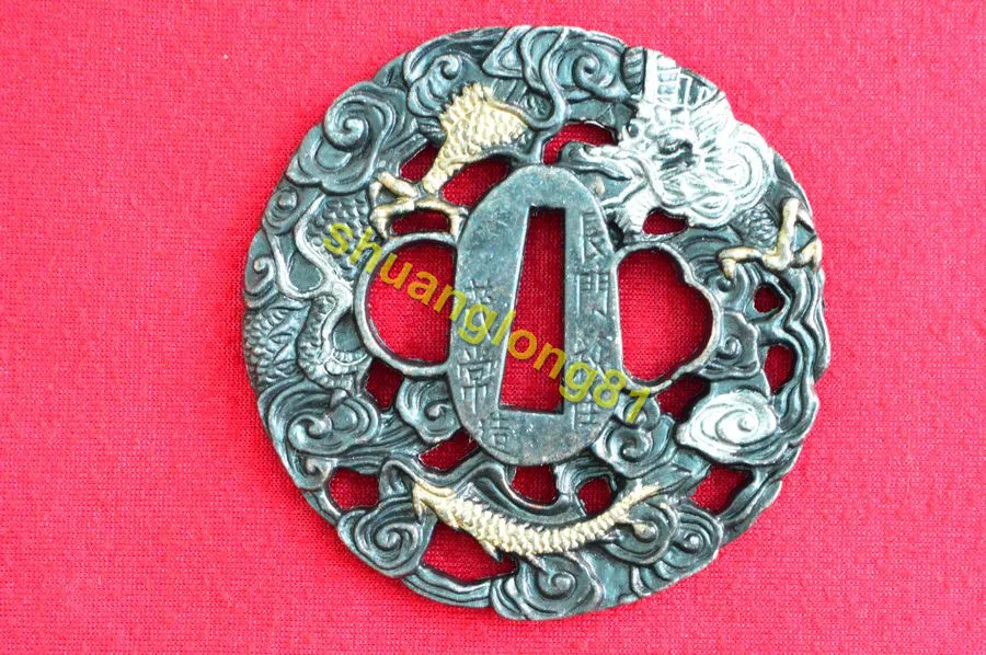 Замечательный сплав Dragon Guard Tsuba подходит для японского штатива | Дом и сад