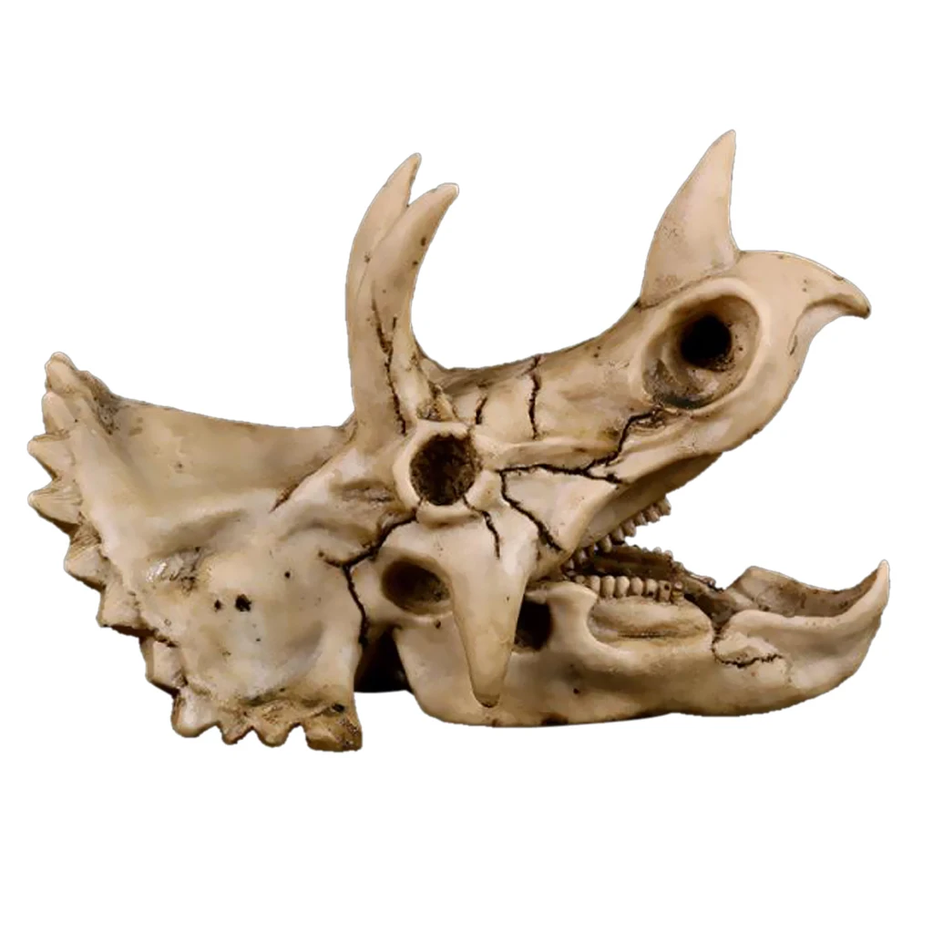 Triceratops динозавр модель настольная Смола череп динозавра скелет головы DIY