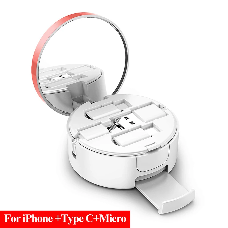 3 in 1 White OATSBASF Выдвижной USB C для samsung galaxy Note 9 S9 Plus One plus 6 кабель Тип C зарядное устройство для One Plus 5T Xiaomi mi x 2 2S - Цвет: 3 in 1 White