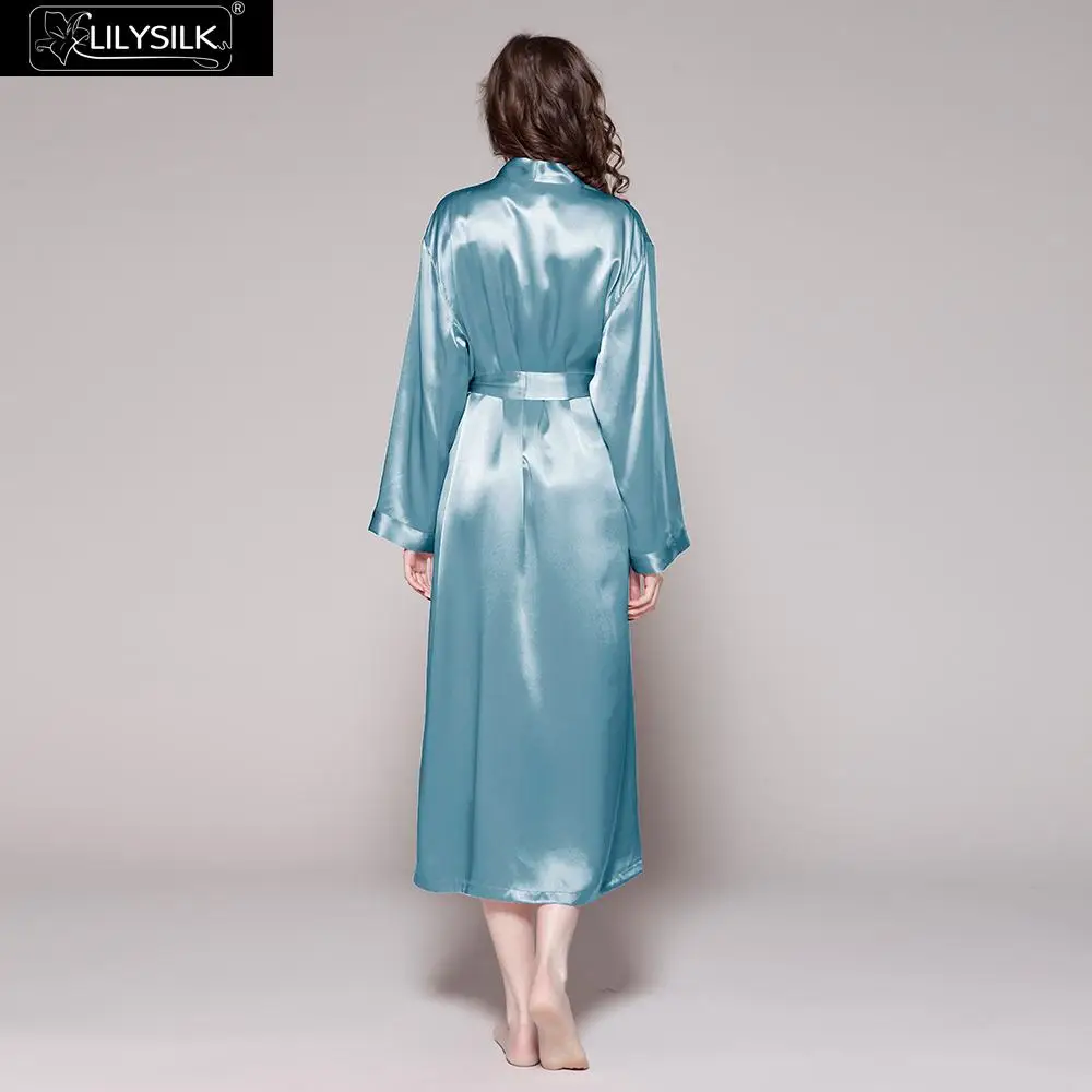 LilySilk халат женский кимоно пеньюар домашняя одежда для женщин шелковый натуральный шелк китайский классические большой длины 22 momme свадебное