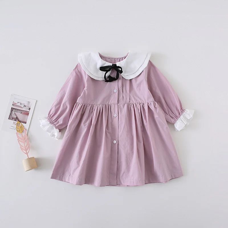 Новое поступление весна 2019 Хлопковое Платье трапециевидного силуэта в Корейском