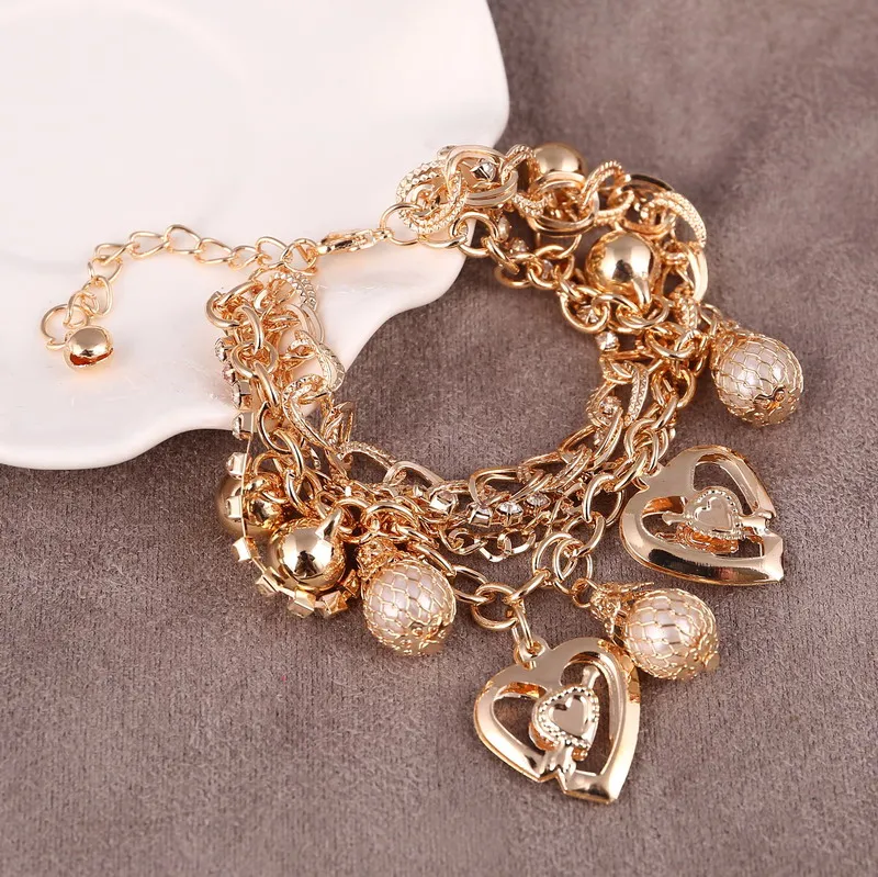 Hesiod модные ювелирные изделия сердце кулон многослойная цепочка золотого цвета