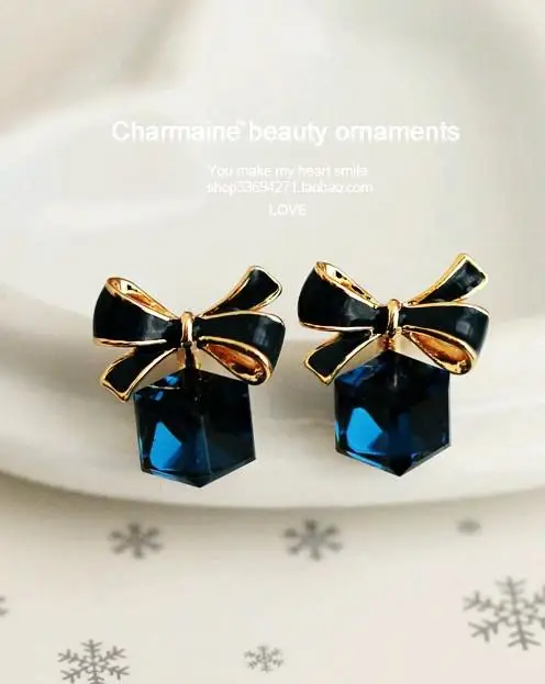 blue Модные простые серьги с пятиконечной звездой, Женские аксессуары,, геометрические серьги со звездами, ювелирные изделия Orecchini - Окраска металла: blue