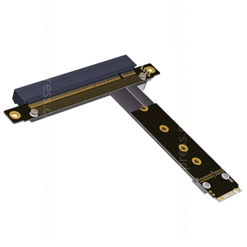 M2 M.2 NGFF NVMe M key к PCI e x16 Райзер карте Gen3.0 кабель 32G/bps Express PCIe 16x Удлинительный ключ 2230